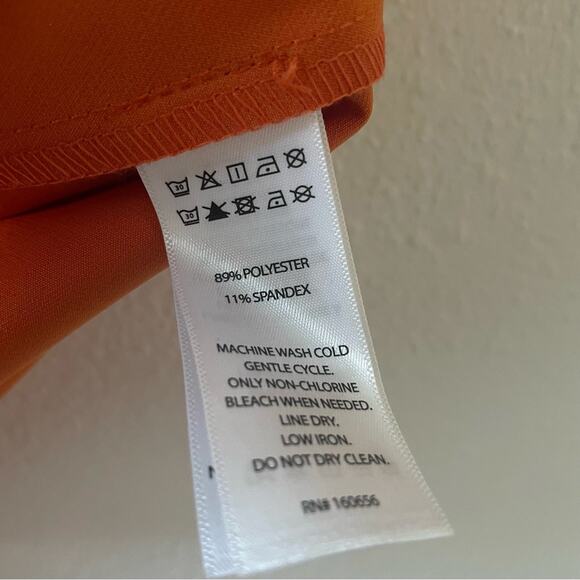 Happily Grey Blazer single button Coat NWT burnt orange faux pockets - Picture 7 of 8